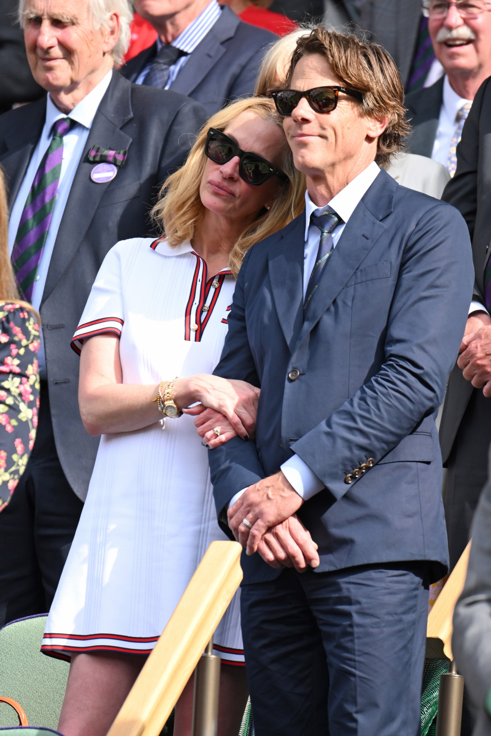 Julia Roberts z mężem na Wimbledonie 2024