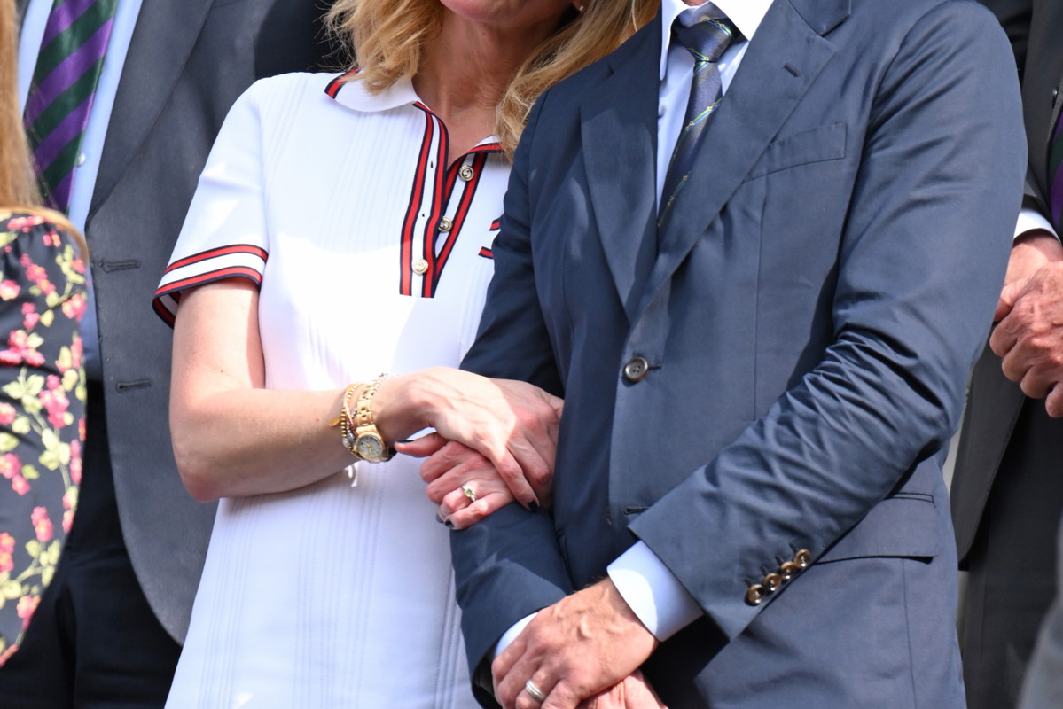 Julia Roberts z mężem na Wimbledonie 2024