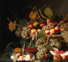 Still Life with Fruit, 1852. Artist Severin Roesen