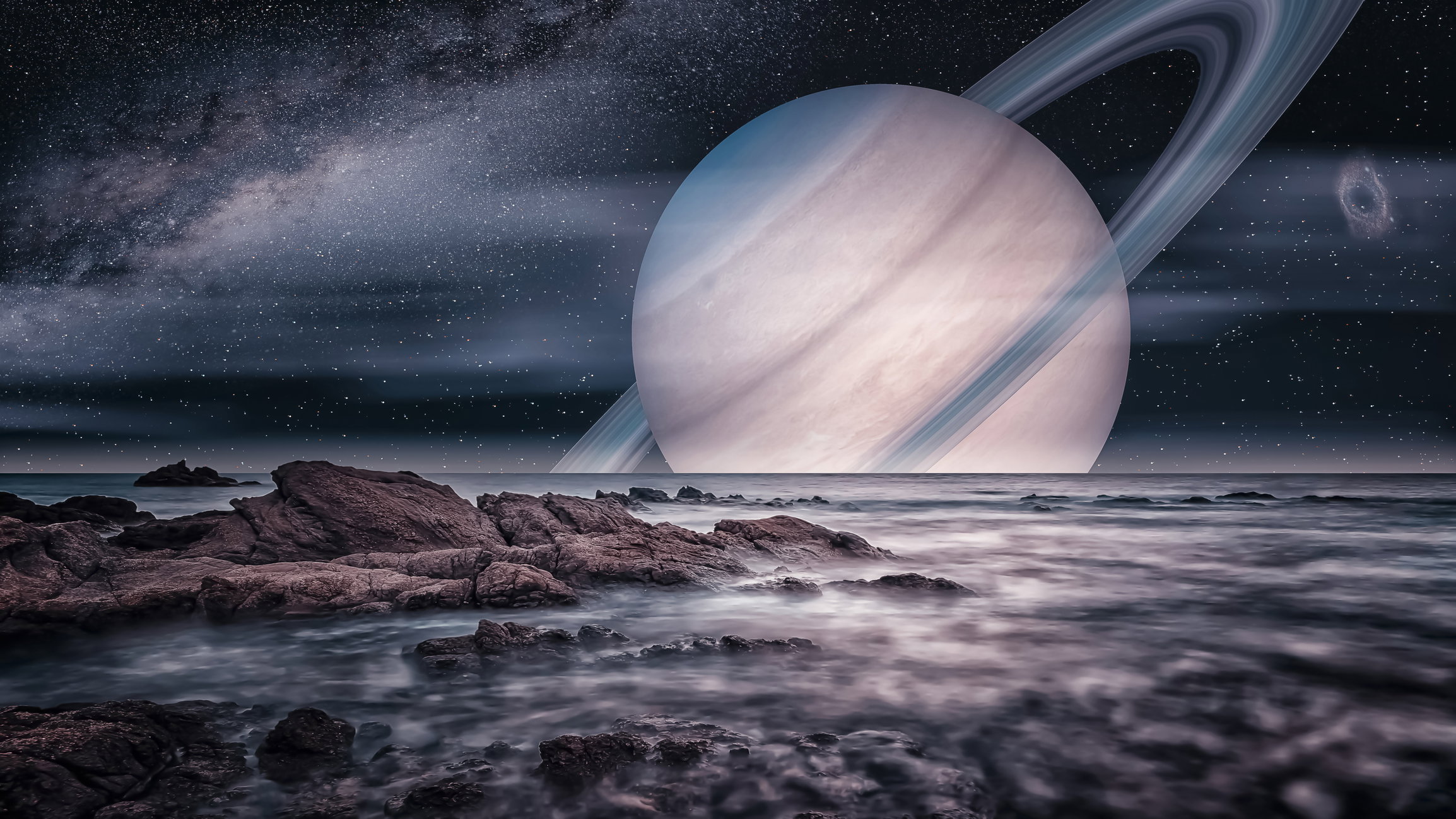 Artist view of the Saturn's moon Titan