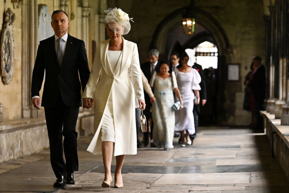Polska para prezydencka na koronacji Karola III