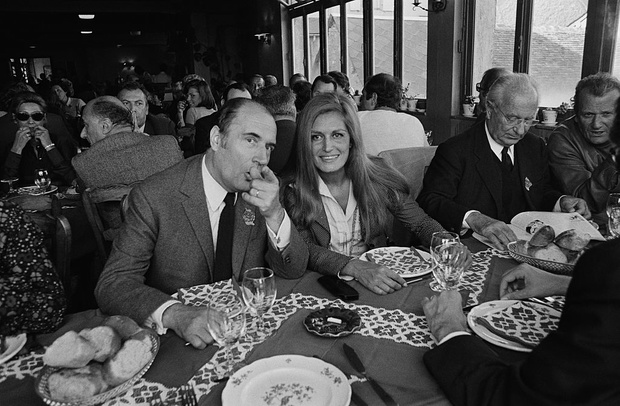 Francois Mitterrand with Dalida