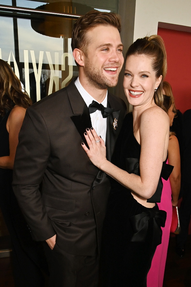 Leo Woodall i Meghann Fahy na BAFTA 2025