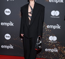 Aleksandra Domańska w czarnym total looku