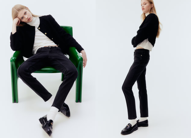 Noszę rozmiar 38 i te czarne jeansy z H&amp;M pasują idealnie