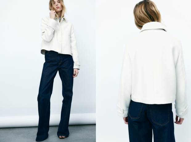 Kurtka w kolorze crème brûlée z H&M
