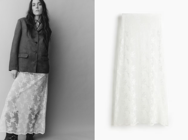 Spódnica koronkowa z H&M