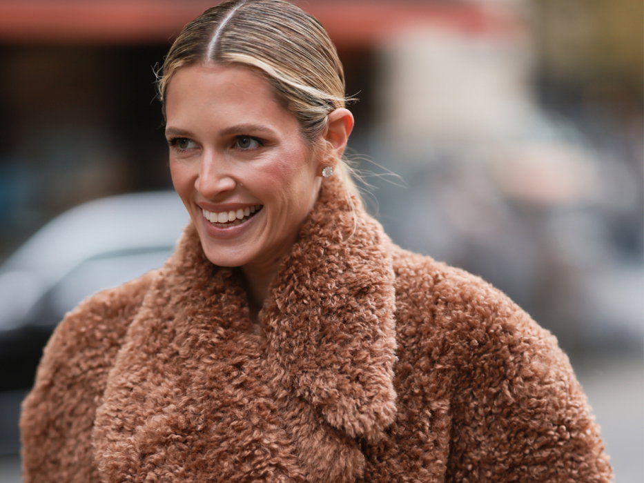 Fluffy jacket z H&M na zimę, płaszcz