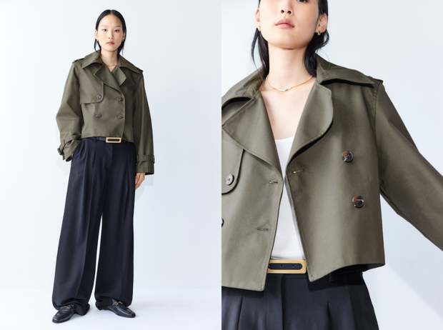 Crop trencz z H&amp;M