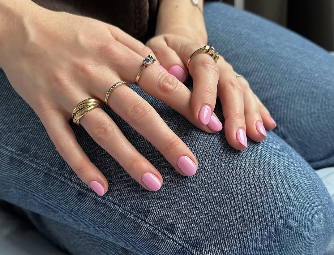 Paznokcie "Pink on pink"