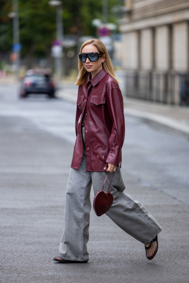Street Style - szare jeansy