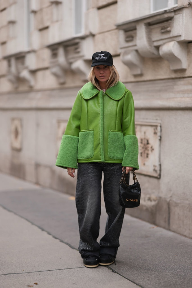 Street Style - szare jeansy