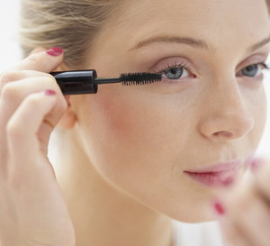 Woman Applying Mascara
