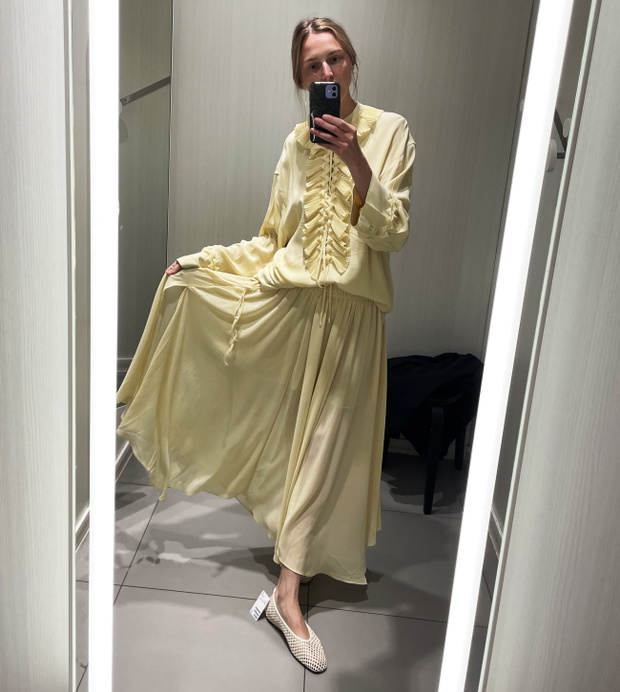 Wiralowy "butter yellow set" z H&M to moje odkrycie. Przymierzyłam i od razu kupiłam