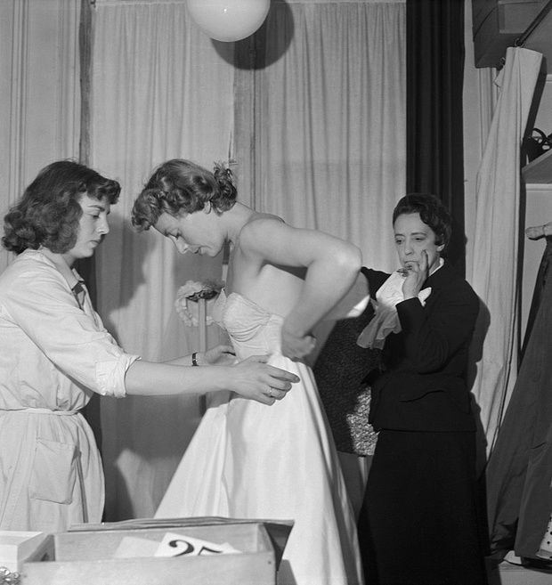 Designer Elsa Schiaparelli Fitting Model