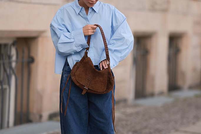 jeansy wide leg z wysokim stanem