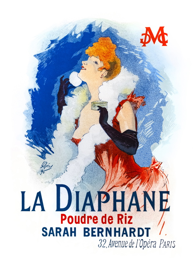 Art nouveau billboard woman Sarah Bernhardt 1897