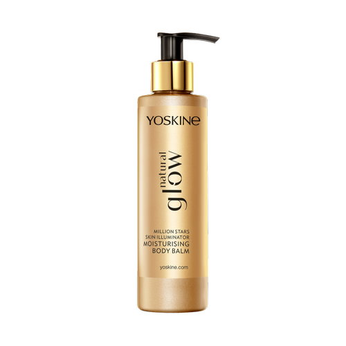Yoskine, nawilżający balsam do ciała z drobinkami Natural Glow