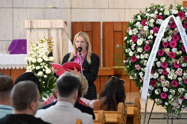 Tak żona pożegnała Tomasza Jakubiaka podczas jego pogrzebu