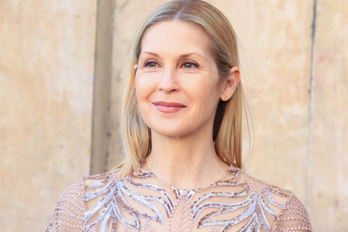 Kelly Rutherford w sukience boho