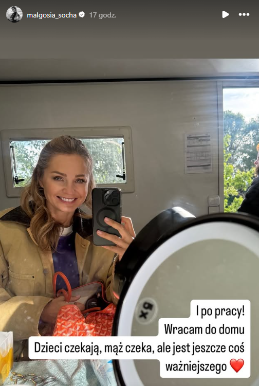 Małgorzata Socha w modnej kurtce na wiosnę