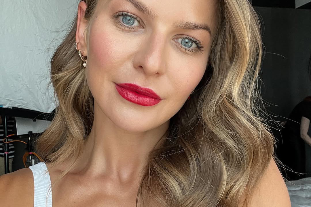 Anna Lewandowska w modnym komplecie