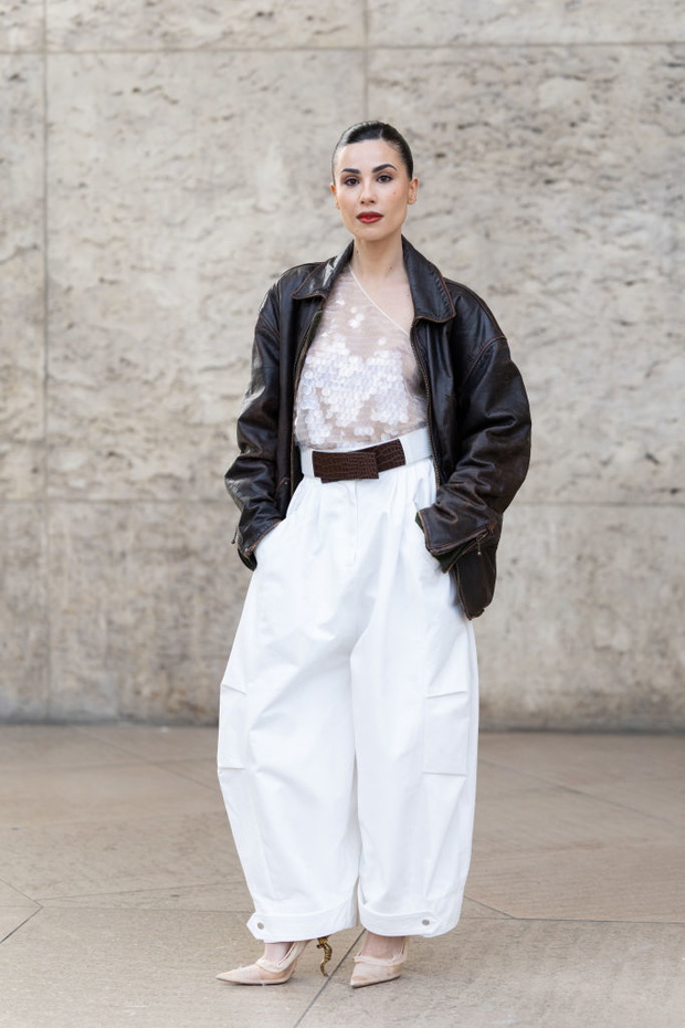 Street Style - Paris Fashion Week - Womenswear Fall/Winter 2025/2026 - Day Seven
