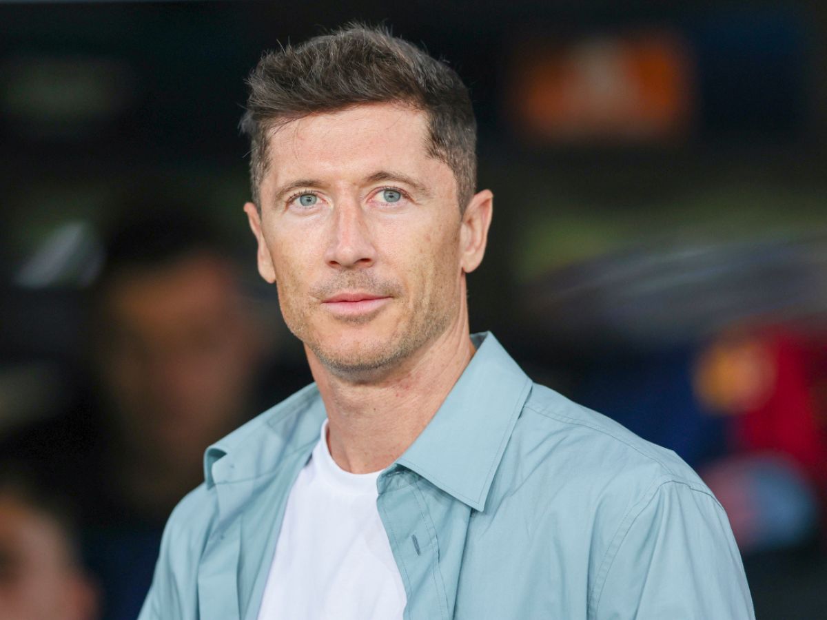 Robert Lewandowski w klapkach Birkenstock