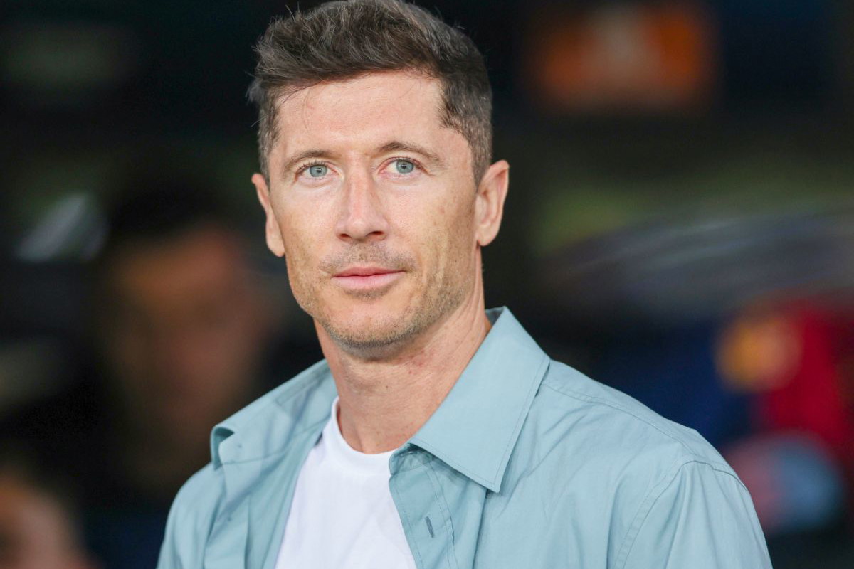 Robert Lewandowski w klapkach Birkenstock