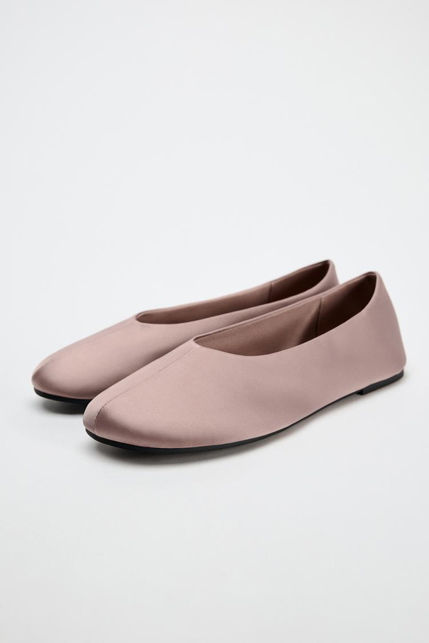 satynowe baleriny Zara