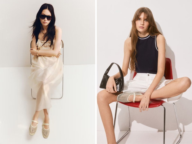 Siateczkowe baleriny:  H&amp;M