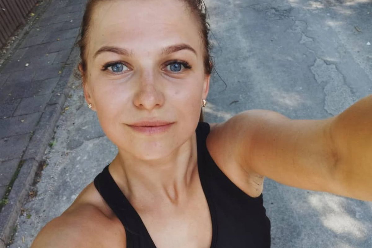 Anna Lewandowska komplecie jeansowym polskiej marki