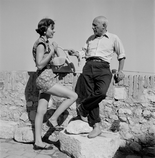 Pablo Picasso w Antibes w 1948 r.