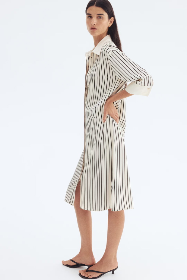 Striped shirt dress: must-have na lato 2025 w stylu Paryżanek