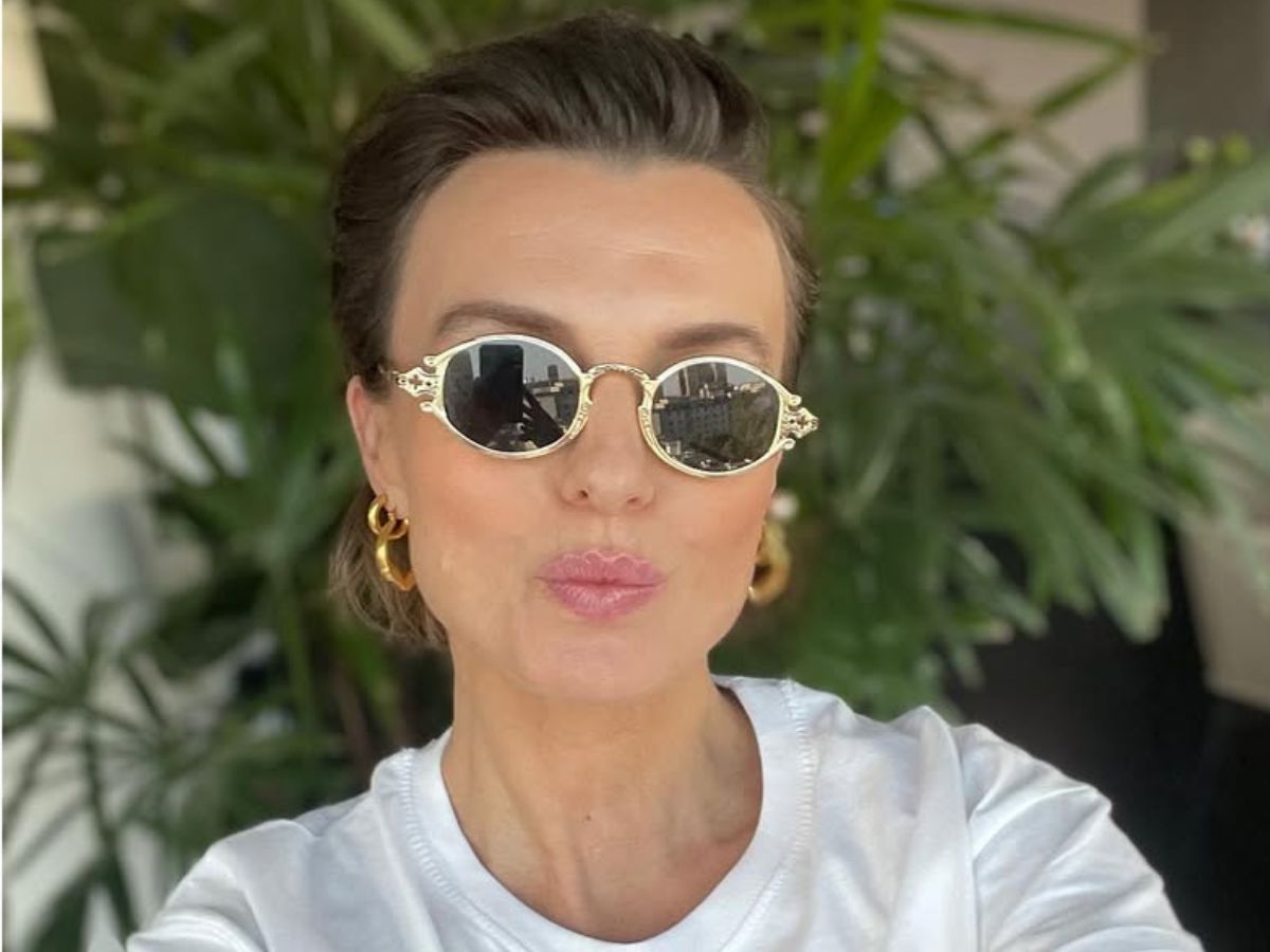 Kasia Sokołowska w spodniach capri