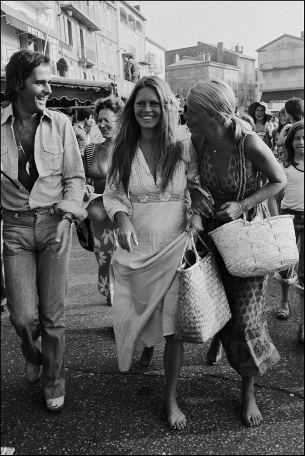 Brigitte Bardot w Saint-Tropez w 1974 r.
