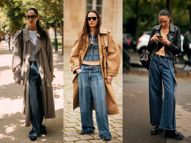 Jeansy wide leg - stylizacje uliczne