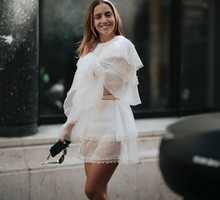 Biała bluzka z falbankami H&M