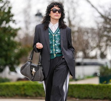 Street Style - Paris Fashion Week - Womenswear Fall/Winter 2025/2026 - Day Eight