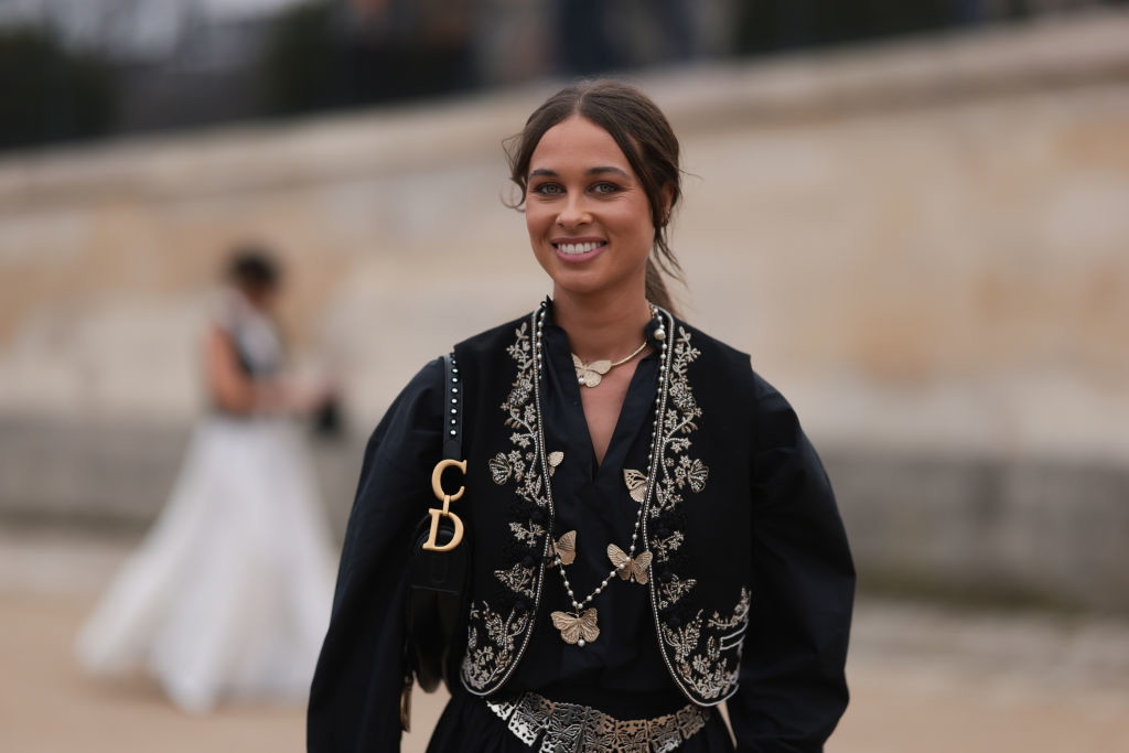 Street Style - Paris Fashion Week - Womenswear Fall/Winter 2024/2025 - Day Two