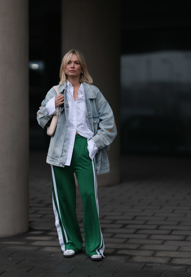 Spodnie adidas w stylu sporty chic zamiast jeansów