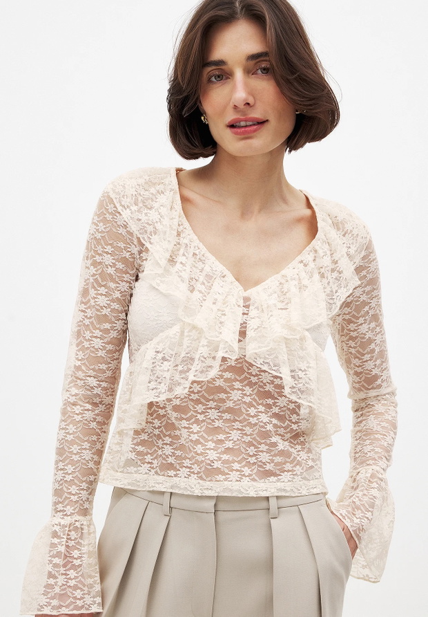 Doily top – ażurowy top vintage to mikrotrend lata 2025