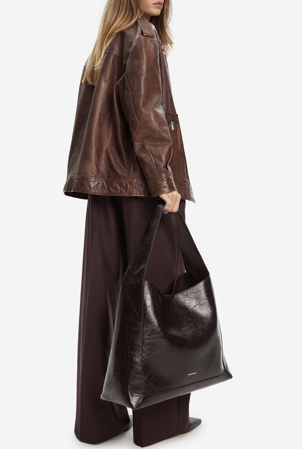 Slouchy hobo bag espresso brown – trend na jesień 2025