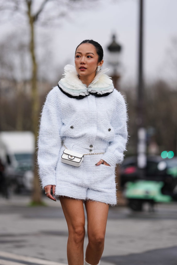 Street Style - Paris Fashion Week - Womenswear Fall/Winter 2025/2026 - Day Nine