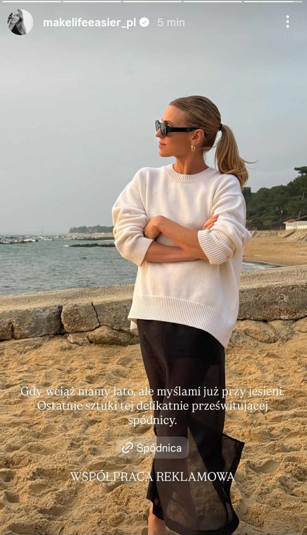 Kasia Tusk w stylizacji na jesień 2025