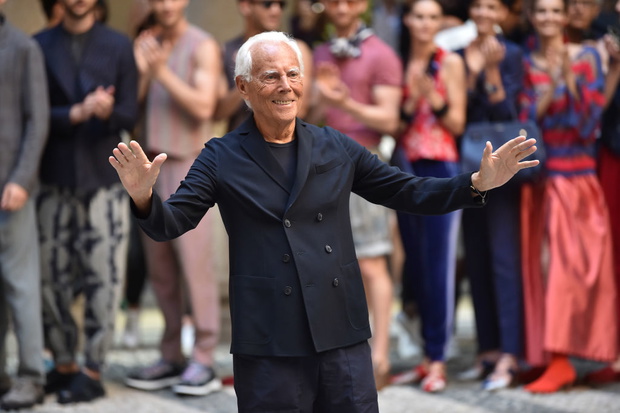 Giorgio Armani w 2019 roku w Mediolanie