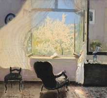 Leon Wyczółkowski (1852 – 1936), Wiosna – wnętrze pracowni artysty