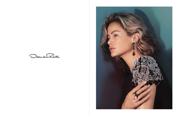 Caroline Murphy w kampanii domu mody Oscar de la Renta