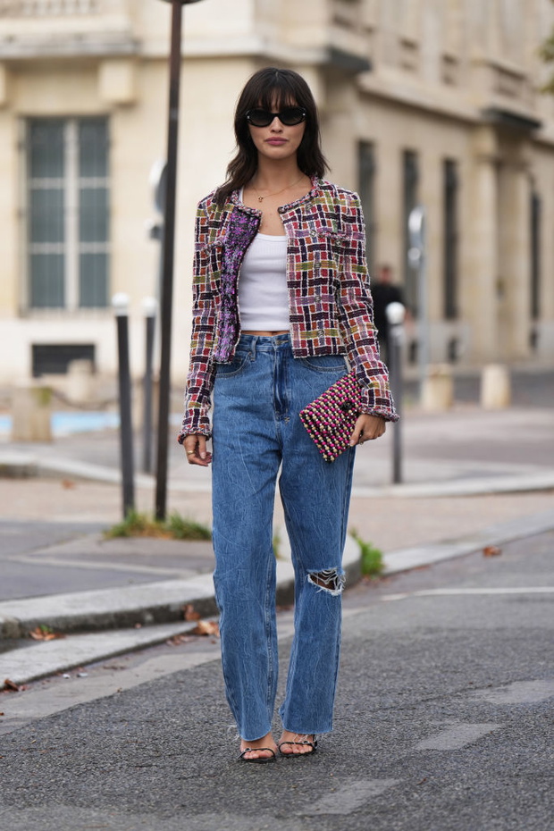 Street Style - Paris Fashion Week - Womenswear Spring/Summer 2024 - Day Nine