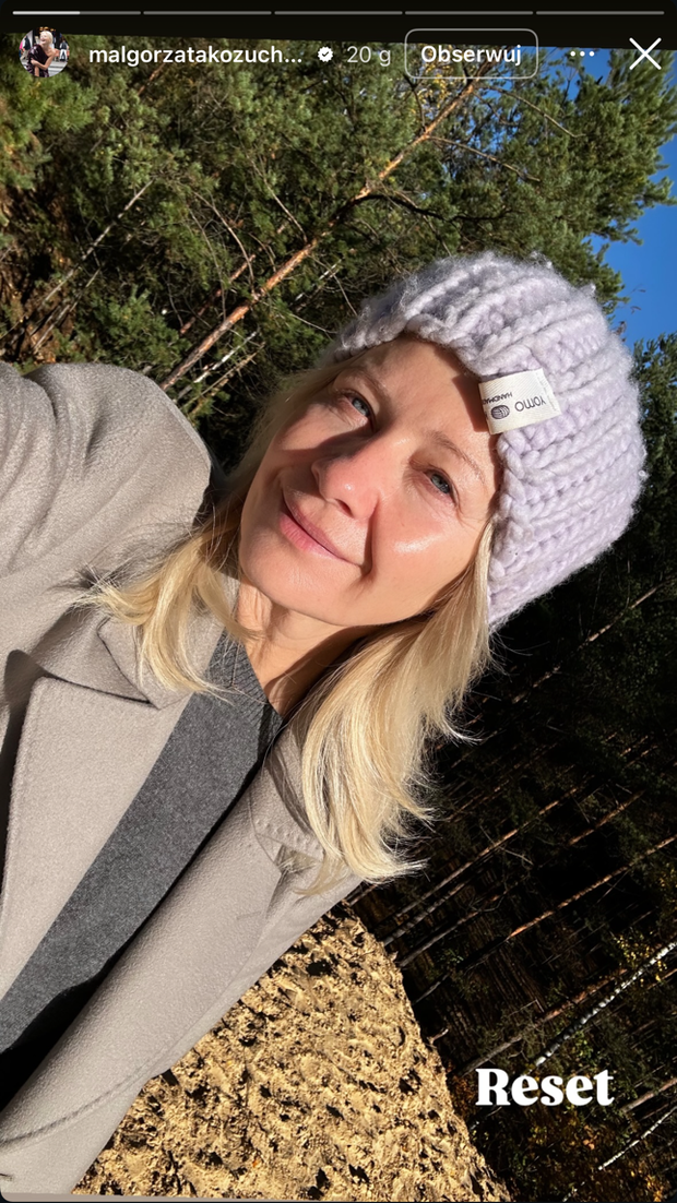 TOP 5 swetrów „cloud grey” w stylu Małgorzaty Kożuchowskiej